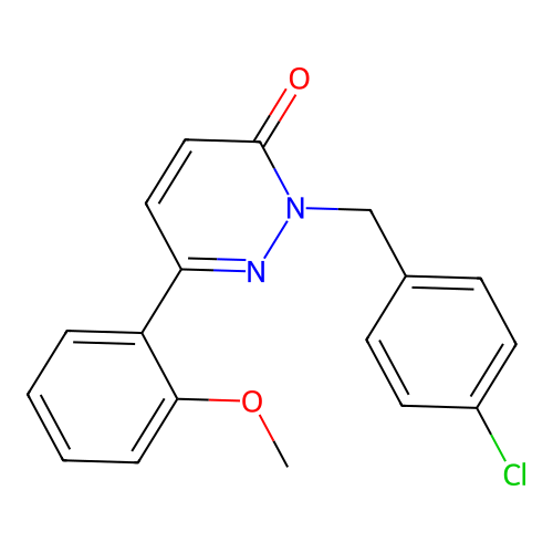 2-(4-chlorobenzyl)-6-(2-methoxyphenyl)pyridazin-3(2H)-one structure