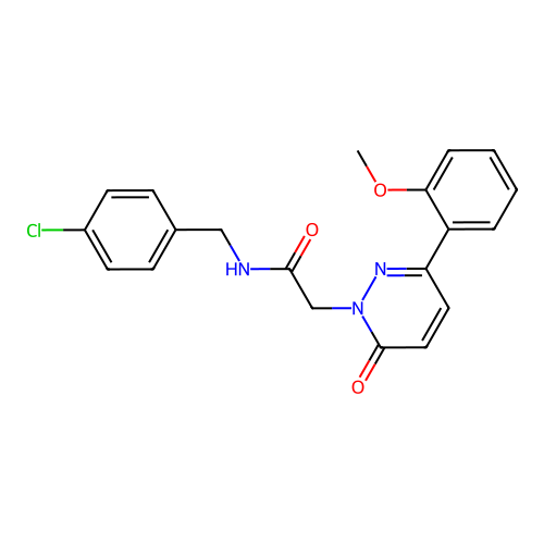 N-(4-chlorobenzyl)-2-(3-(2-methoxyphenyl)-6-oxopyridazin-1(6H)-yl)acetamide structure