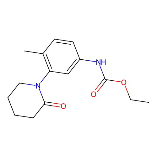 ethyl N-[4-methyl-3-(2-oxopiperidin-1-yl)phenyl]carbamate structure