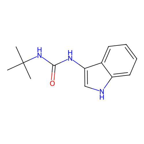 1-(tert-butyl)-3-(1H-indol-3-yl)urea structure