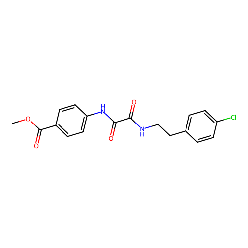 Methyl 4-(2-((4-chlorophenethyl)amino)-2-oxoacetamido)benzoate structure