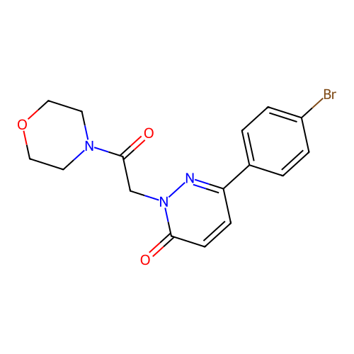 6-(4-bromophenyl)-2-(2-morpholino-2-oxoethyl)pyridazin-3(2H)-one structure