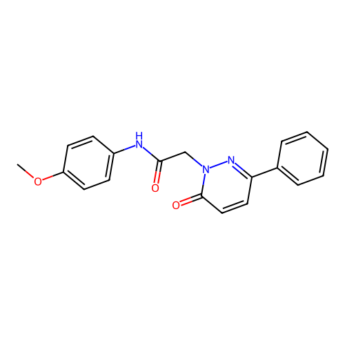 N-(4-methoxyphenyl)-2-(6-oxo-3-phenylpyridazin-1(6H)-yl)acetamide structure