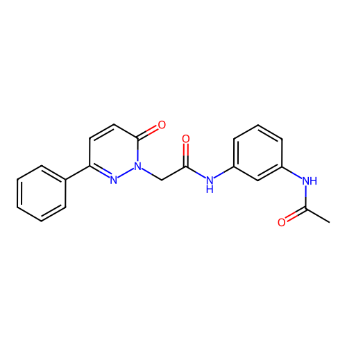 N-[3-(acetylamino)phenyl]-2-(6-oxo-3-phenylpyridazin-1(6H)-yl)acetamide structure