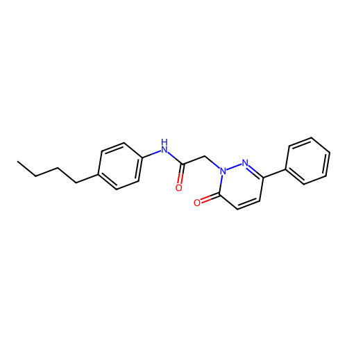 N-(4-butylphenyl)-2-(6-oxo-3-phenylpyridazin-1(6H)-yl)acetamide structure