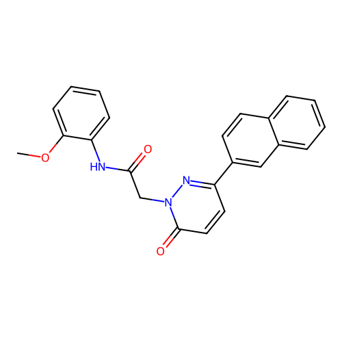 N-(2-methoxyphenyl)-2-(3-(naphthalen-2-yl)-6-oxopyridazin-1(6H)-yl)acetamide structure