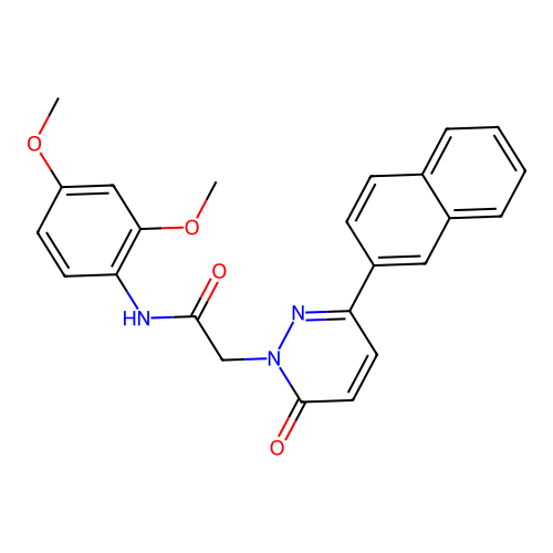 N-(2,4-dimethoxyphenyl)-2-(3-(naphthalen-2-yl)-6-oxopyridazin-1(6H)-yl)acetamide structure