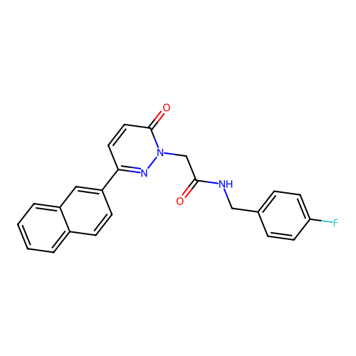N-(4-fluorobenzyl)-2-(3-(naphthalen-2-yl)-6-oxopyridazin-1(6H)-yl)acetamide structure