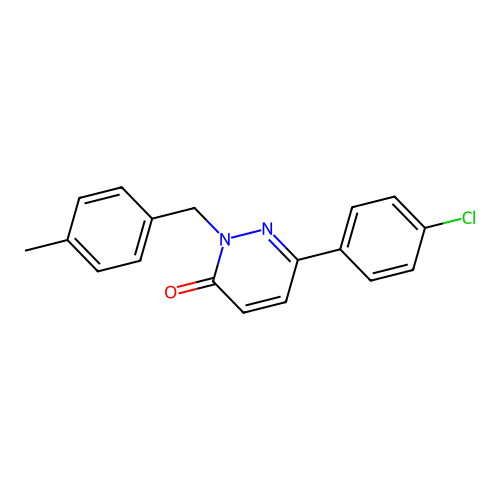 6-(4-Chlorophenyl)-2-[(4-methylphenyl)methyl]pyridazin-3-one structure