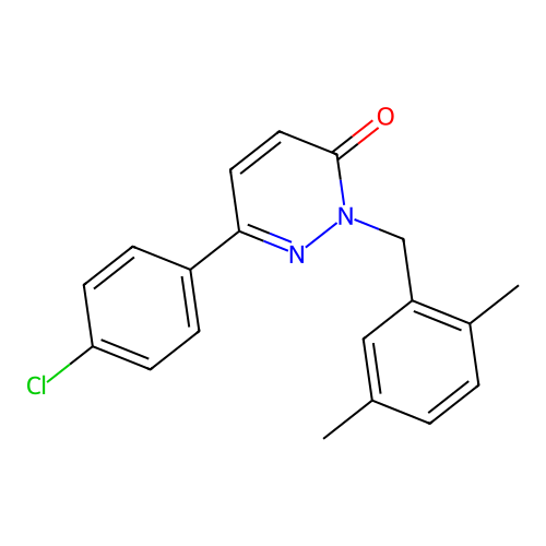 6-(4-Chlorophenyl)-2-[(2,5-dimethylphenyl)methyl]pyridazin-3-one structure