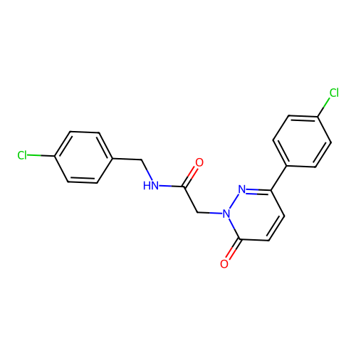 N-(4-chlorobenzyl)-2-(3-(4-chlorophenyl)-6-oxopyridazin-1(6H)-yl)acetamide structure