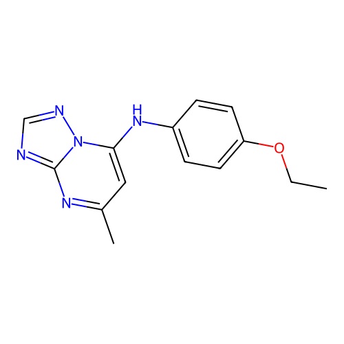 N-(4-ethoxyphenyl)-5-methyl-[1,2,4]triazolo[1,5-a]pyrimidin-7-amine structure