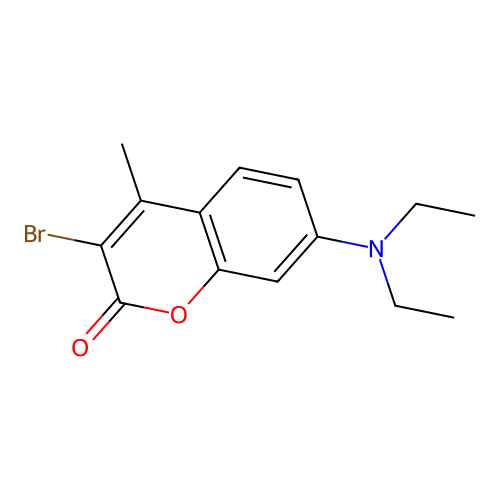 3-Bromo-7-(diethylamino)-4-methyl-2H-chromen-2-one structure