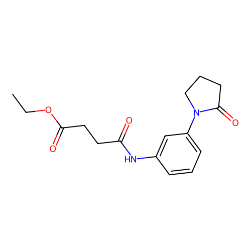Ethyl 4-oxo-4-((3-(2-oxopyrrolidin-1-yl)phenyl)amino)butanoate structure