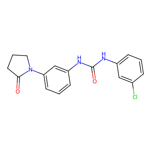 1-(3-Chlorophenyl)-3-[3-(2-oxopyrrolidin-1-yl)phenyl]urea structure