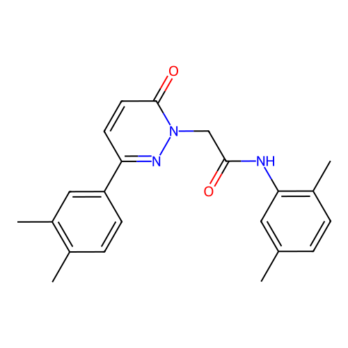 N-(2,5-dimethylphenyl)-2-[3-(3,4-dimethylphenyl)-6-oxopyridazin-1-yl]acetamide structure