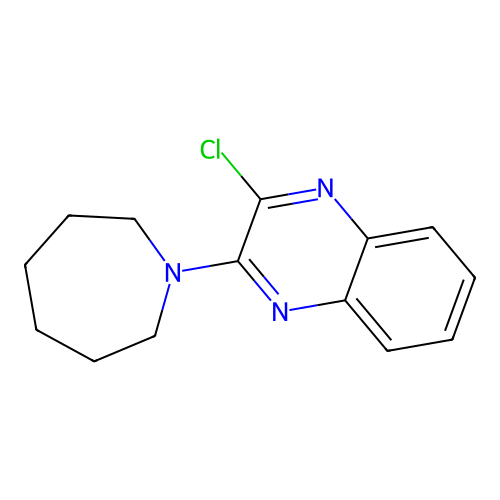 2-(Azepan-1-yl)-3-chloroquinoxaline structure