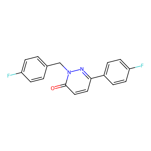 2-(4-fluorobenzyl)-6-(4-fluorophenyl)pyridazin-3(2H)-one structure