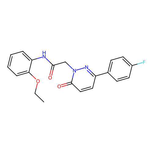 N-(2-ethoxyphenyl)-2-[3-(4-fluorophenyl)-6-oxopyridazin-1-yl]acetamide structure