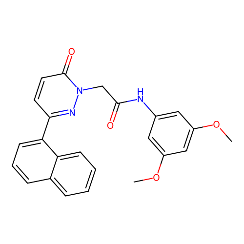 N-(3,5-dimethoxyphenyl)-2-(3-(naphthalen-1-yl)-6-oxopyridazin-1(6H)-yl)acetamide structure