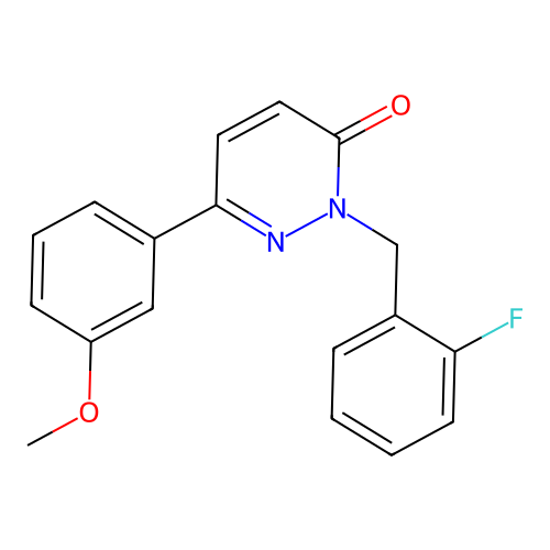 2-(2-fluorobenzyl)-6-(3-methoxyphenyl)pyridazin-3(2H)-one structure