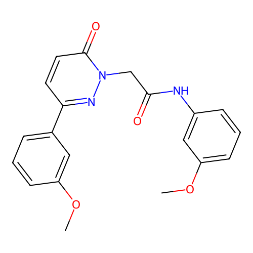 N-(3-methoxyphenyl)-2-(3-(3-methoxyphenyl)-6-oxopyridazin-1(6H)-yl)acetamide structure