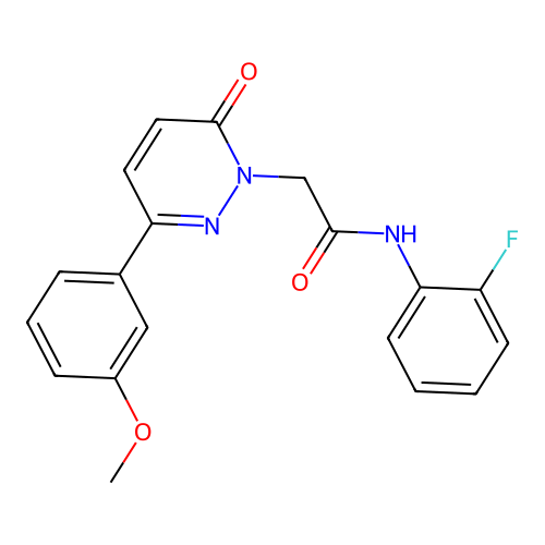 N-(2-fluorophenyl)-2-(3-(3-methoxyphenyl)-6-oxopyridazin-1(6H)-yl)acetamide structure