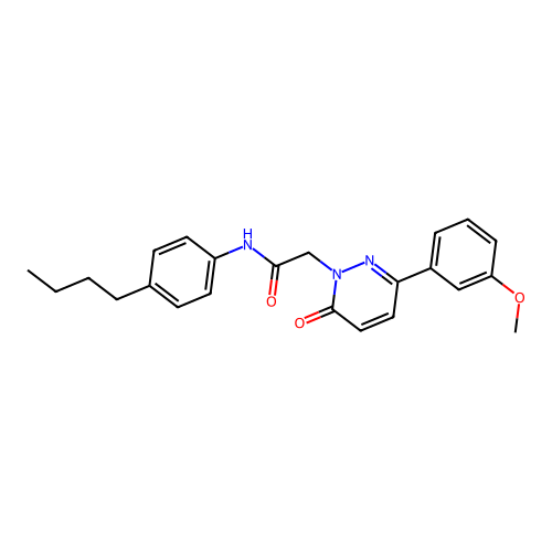N-(4-butylphenyl)-2-(3-(3-methoxyphenyl)-6-oxopyridazin-1(6H)-yl)acetamide structure