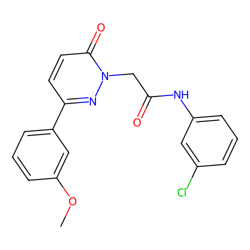 N-(3-chlorophenyl)-2-(3-(3-methoxyphenyl)-6-oxopyridazin-1(6H)-yl)acetamide structure