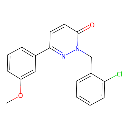 2-(2-chlorobenzyl)-6-(3-methoxyphenyl)pyridazin-3(2H)-one structure