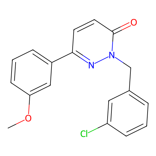 2-(3-chlorobenzyl)-6-(3-methoxyphenyl)pyridazin-3(2H)-one structure