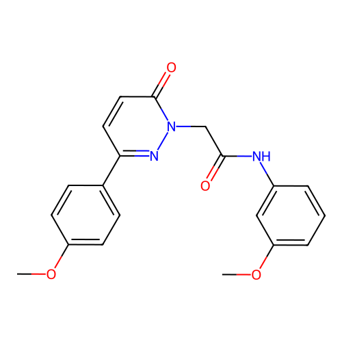 N-(3-methoxyphenyl)-2-(3-(4-methoxyphenyl)-6-oxopyridazin-1(6H)-yl)acetamide structure