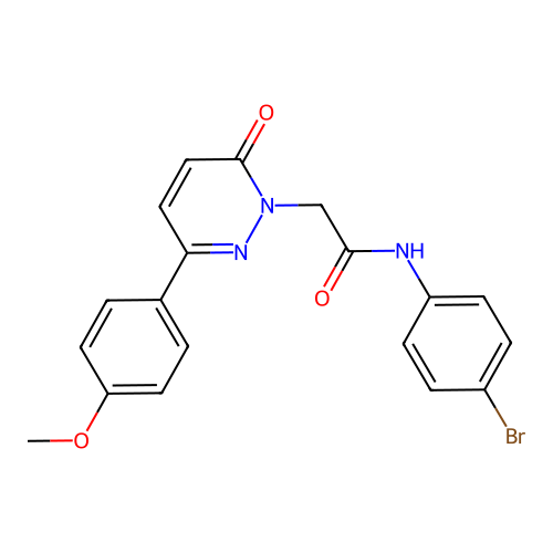 N-(4-bromophenyl)-2-(3-(4-methoxyphenyl)-6-oxopyridazin-1(6H)-yl)acetamide structure