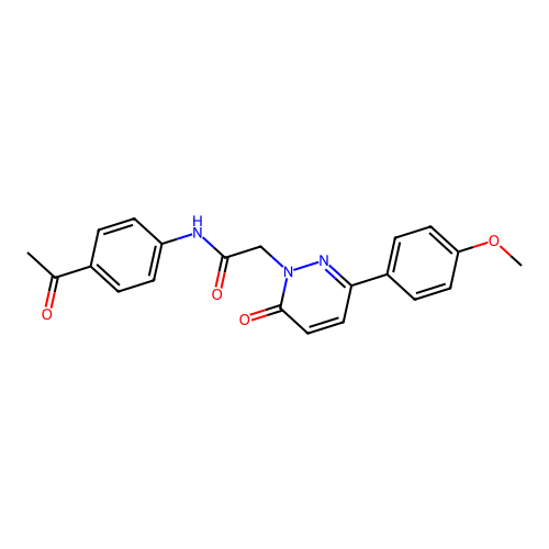 N-(4-acetylphenyl)-2-(3-(4-methoxyphenyl)-6-oxopyridazin-1(6H)-yl)acetamide structure