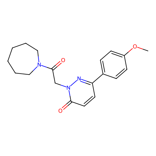 2-(2-(azepan-1-yl)-2-oxoethyl)-6-(4-methoxyphenyl)pyridazin-3(2H)-one structure