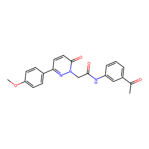 N-(3-acetylphenyl)-2-(3-(4-methoxyphenyl)-6-oxopyridazin-1(6H)-yl)acetamide structure