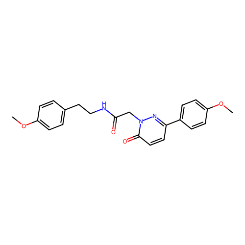 N-(4-methoxyphenethyl)-2-(3-(4-methoxyphenyl)-6-oxopyridazin-1(6H)-yl)acetamide structure