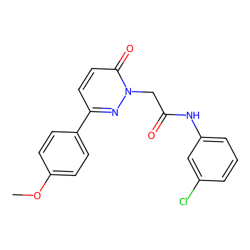 N-(3-chlorophenyl)-2-(3-(4-methoxyphenyl)-6-oxopyridazin-1(6H)-yl)acetamide structure