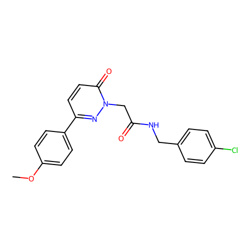 N-(4-chlorobenzyl)-2-(3-(4-methoxyphenyl)-6-oxopyridazin-1(6H)-yl)acetamide structure