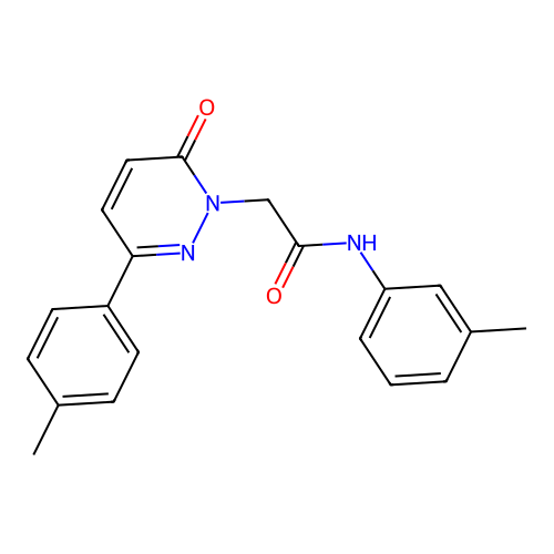 N-(3-methylphenyl)-2-[3-(4-methylphenyl)-6-oxopyridazin-1-yl]acetamide structure
