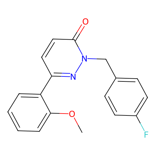 2-(4-fluorobenzyl)-6-(2-methoxyphenyl)pyridazin-3(2H)-one structure
