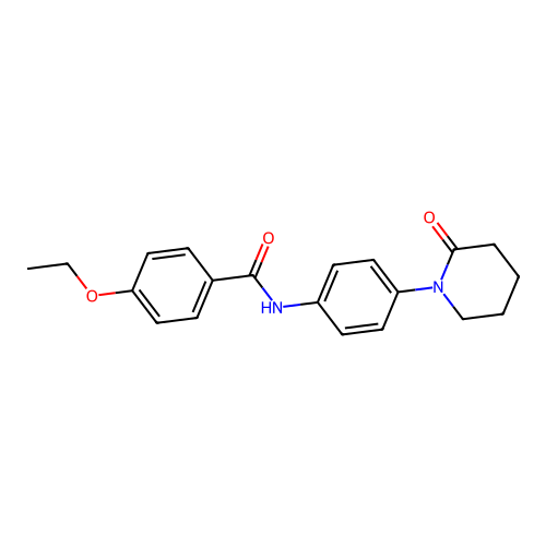 4-ethoxy-N-[4-(2-oxopiperidin-1-yl)phenyl]benzamide structure