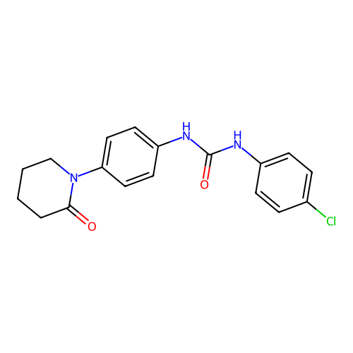 1-(4-Chlorophenyl)-3-[4-(2-oxopiperidin-1-yl)phenyl]urea structure