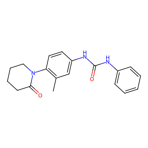 1-(3-Methyl-4-(2-oxopiperidin-1-yl)phenyl)-3-phenylurea structure
