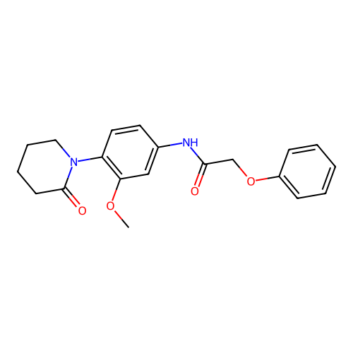 N-[3-methoxy-4-(2-oxopiperidin-1-yl)phenyl]-2-phenoxyacetamide structure