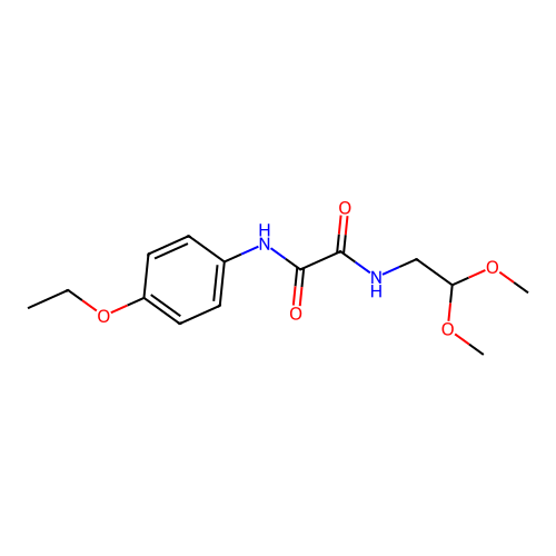 N-(2,2-dimethoxyethyl)-N'-(4-ethoxyphenyl)ethanediamide structure