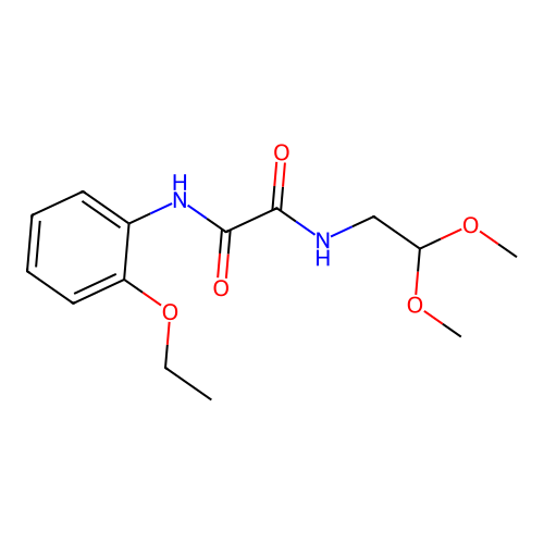 N-(2,2-dimethoxyethyl)-N'-(2-ethoxyphenyl)ethanediamide structure