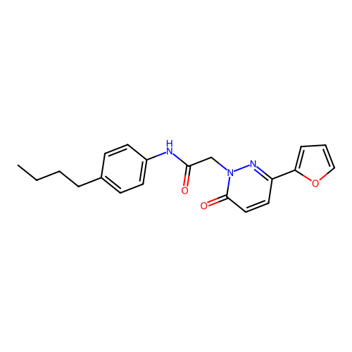 N-(4-butylphenyl)-2-(3-(furan-2-yl)-6-oxopyridazin-1(6H)-yl)acetamide structure