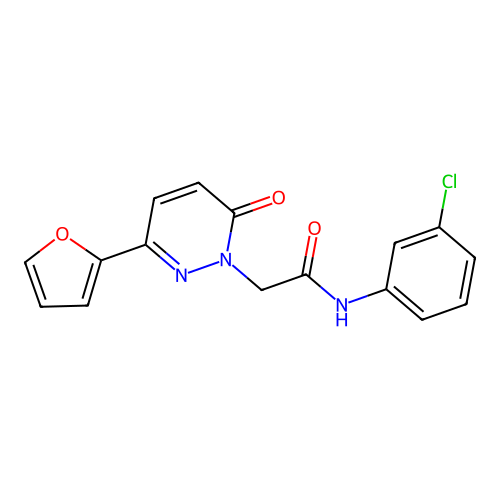 N-(3-chlorophenyl)-2-(3-(furan-2-yl)-6-oxopyridazin-1(6H)-yl)acetamide structure