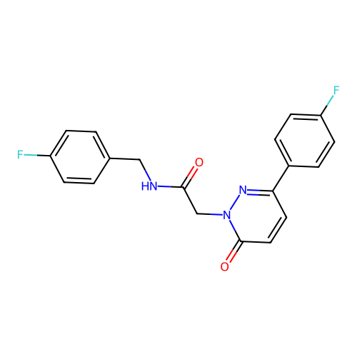 N-(4-fluorobenzyl)-2-(3-(4-fluorophenyl)-6-oxopyridazin-1(6H)-yl)acetamide structure